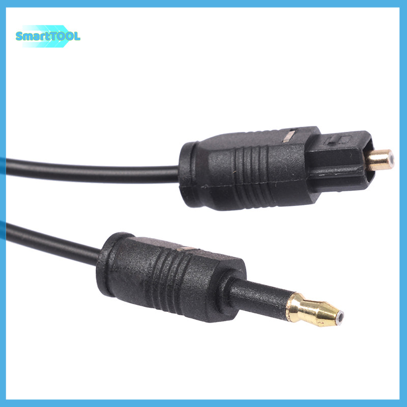 Utzn > 1.96Ft Toslink Male to Mini Plug 3.5 มม.ชายดิจิตอล Optical SPDIF Audio Cable ใหม ่