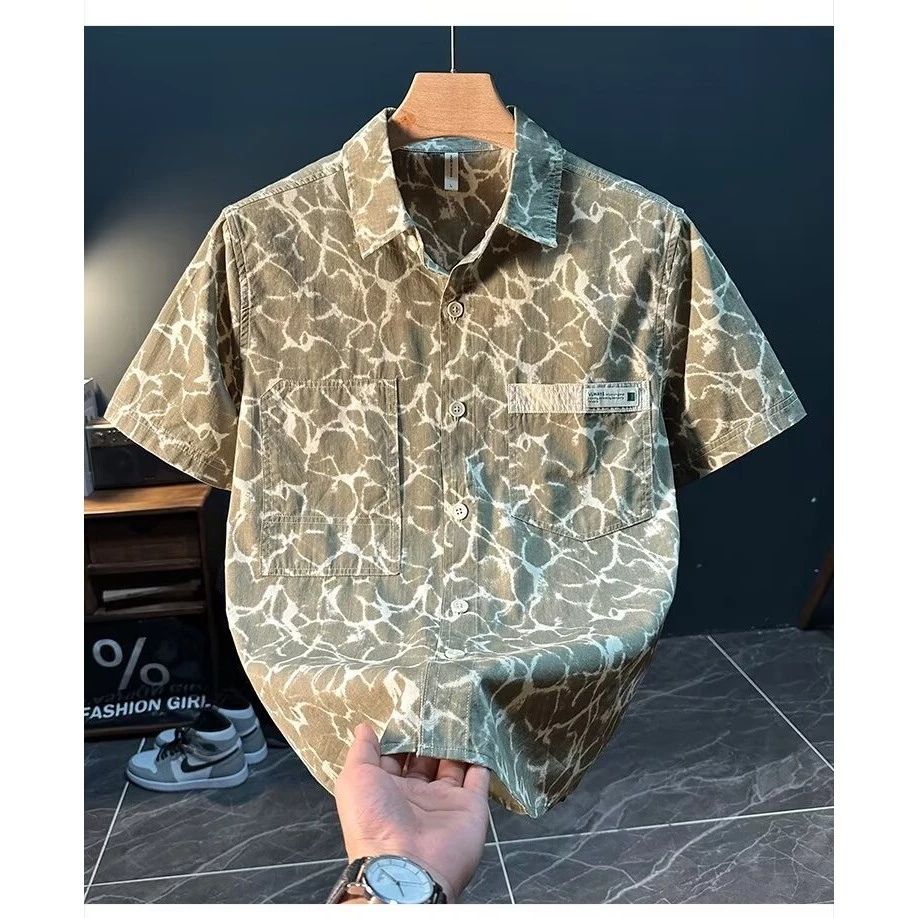 เสื้อเชิ้ตฮาวายลายดอกไม้ แขนสั้น แฟชั่นผู้ชาย thumbnail 10