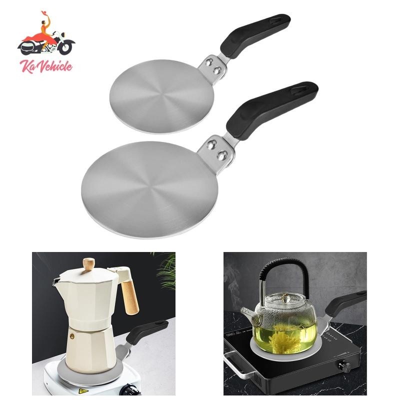 [จัดส่งในพื้นที่] แผ ่ นความร ้ อนเตาแก ๊ ส Ergonomic Handle Induction Adapter Plate สําหรับ