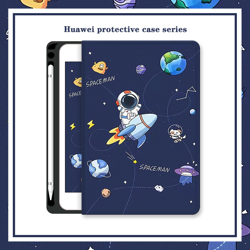 Tri-พับhuawei MatePad T10 9.7 T10s 10.1 Air 11.5 Pro 10.8 11 Se 10.4 2023 สําหรับHuawei MediaPad T5 10.1 M5 Lite M6 10.8 ฝาครอบป้องกันกันกระแทกHonor Pad 9 12.1 X9 ปลอก Honor Pad 9 10 12.1 X8A X8 X9 11 2024 2025 12X V9 air 11.5 M5 M6 SE 11 11.5 S case