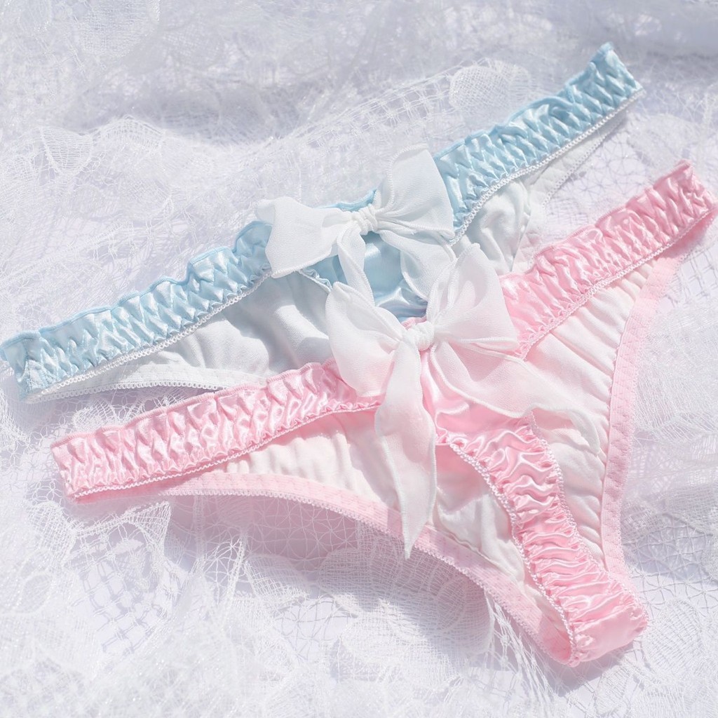 โบว ์ น ่ ารักสไตล ์ ใหม ่ One Influencer Pure Desire Thong เซ ็ กซี ่ ทอง M/L/XL