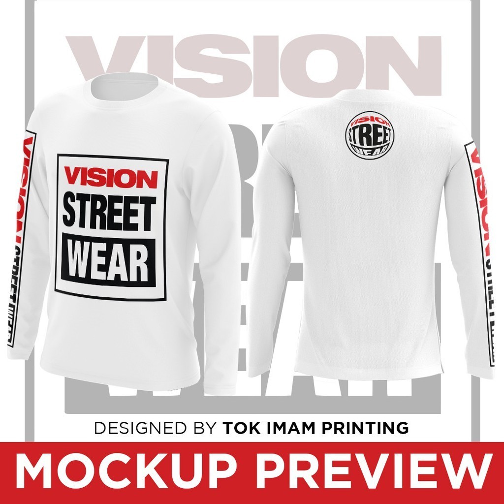 Exclusive Baju BMX VISION STREET WEAR Tshirt / Baju Microfiber Jersi / Jersey Sublimation / Tshirt J