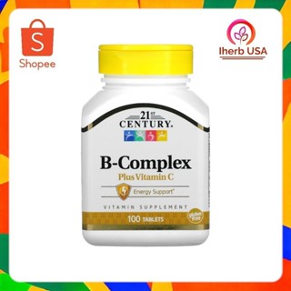 21st Century, วิตามิน  B  รวมผสมวิตามิน C บรรจุ 100 เม็ด
