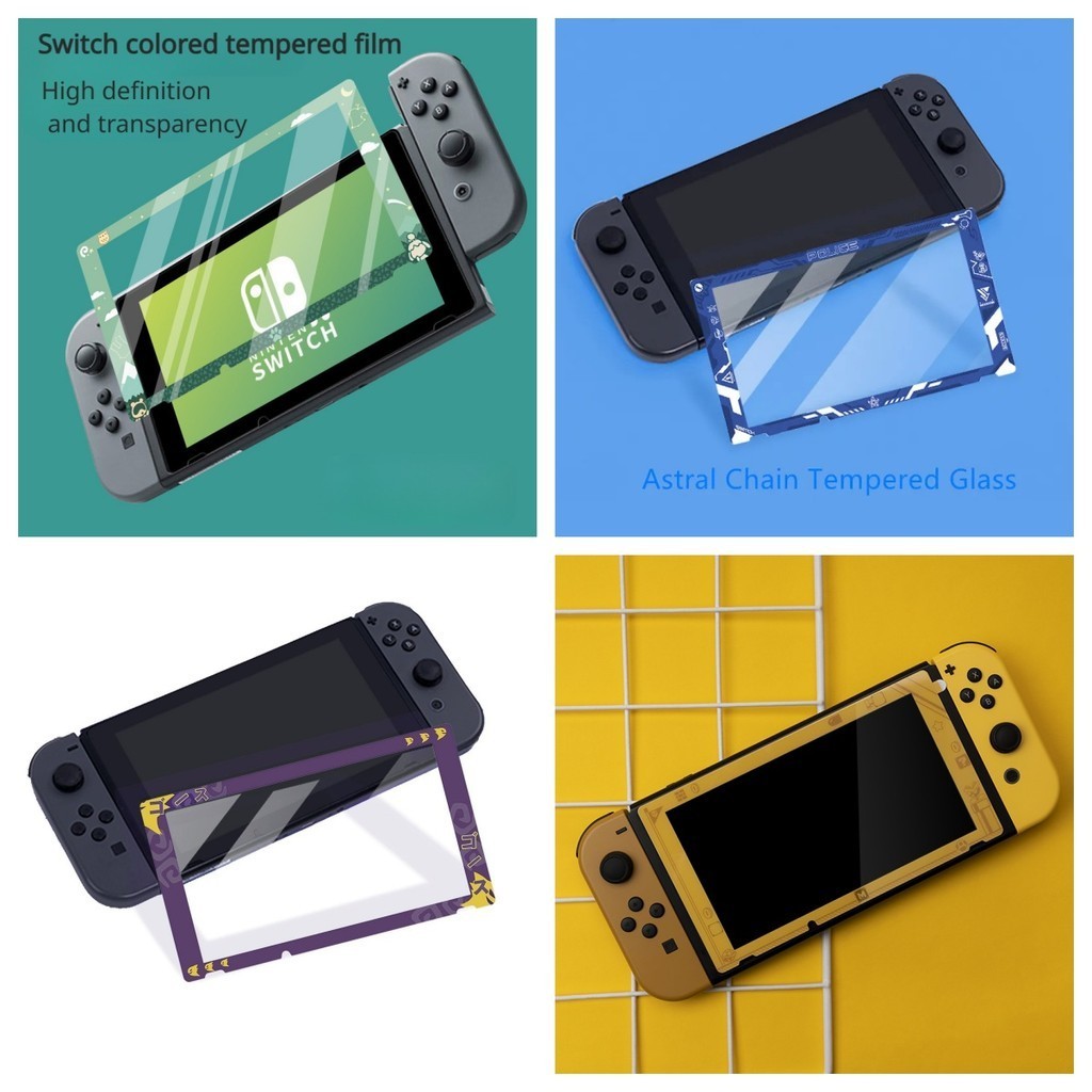 Nintendo Accessories V1V2 ฟิล ์ มกันรอย ฟิล ์ มกันรอยความละเอียดสูงและความโปร ่ งใสสูง Pikachu เกมฟิล ์ มนิรภัย