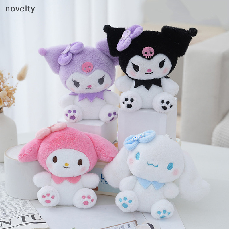 SANRIO Nly 14 ซม.Sanrio Kawali Kuromi Hello Kitty My Melody Cinnamoroll หมอนของเล่นตุ๊กตา Plushie พวงกุญแจตุ๊กตาตุ๊กตาจี้สําหรับของขวัญเด็ก N