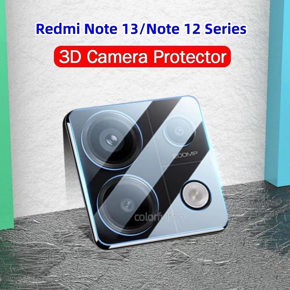 ฟิล์ม กระจก 3D HD โค้ง สําหรับ Redmi Note 13 Pro Plus + / Note13 Note13Pro Note12 Note12Pro 12C ฟิล์มเลนส์ แบบกระจก 007