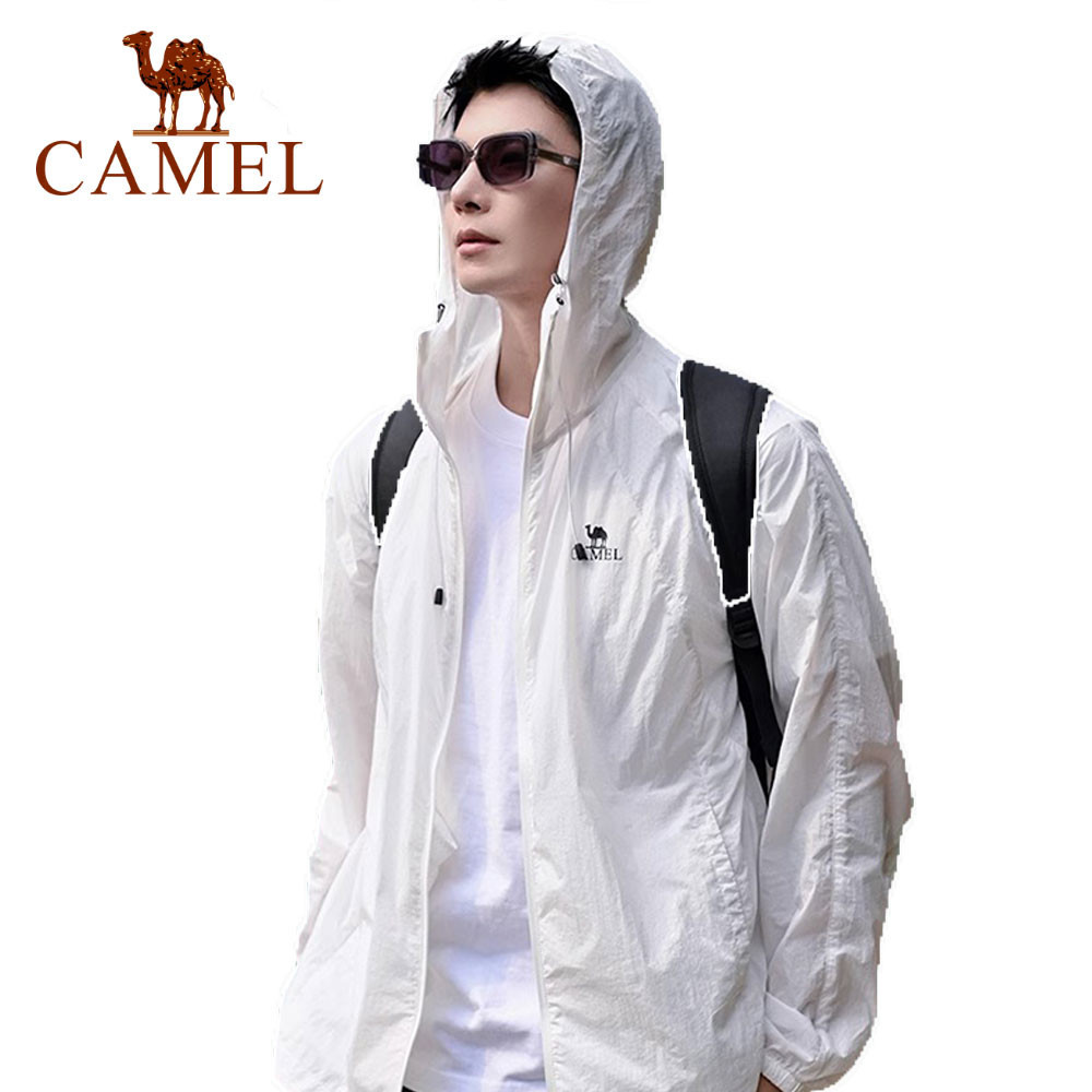 Camel Sunblock Coat Upf50 + UV-resistant Breathable Skin Coat Ice Sunscreen Men 's Women 's