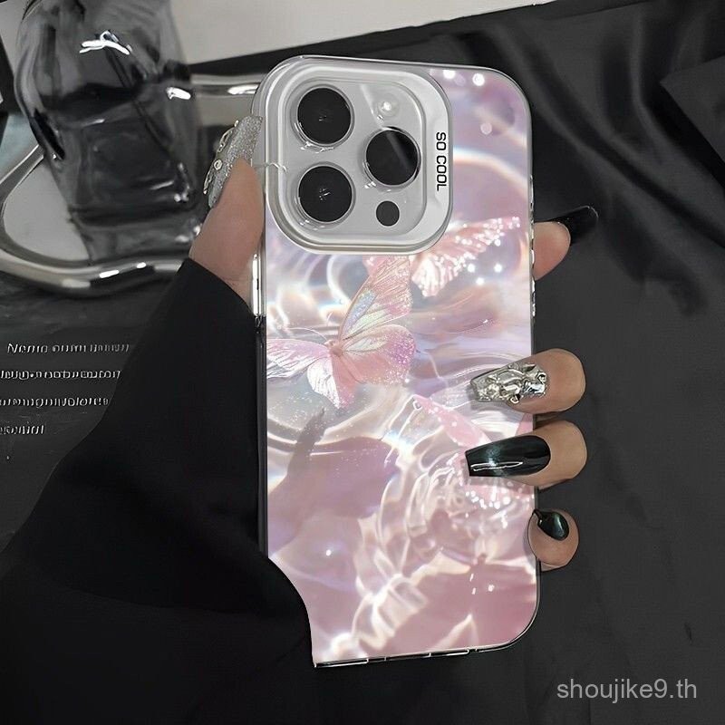 ผีเสื้อลูกฟูกเหมาะสําหรับ Apple iPhone11 14ProMax 7Plus 8Plus 12ProMax XSMax X XS 13ProMax เคสโทรศัพ
