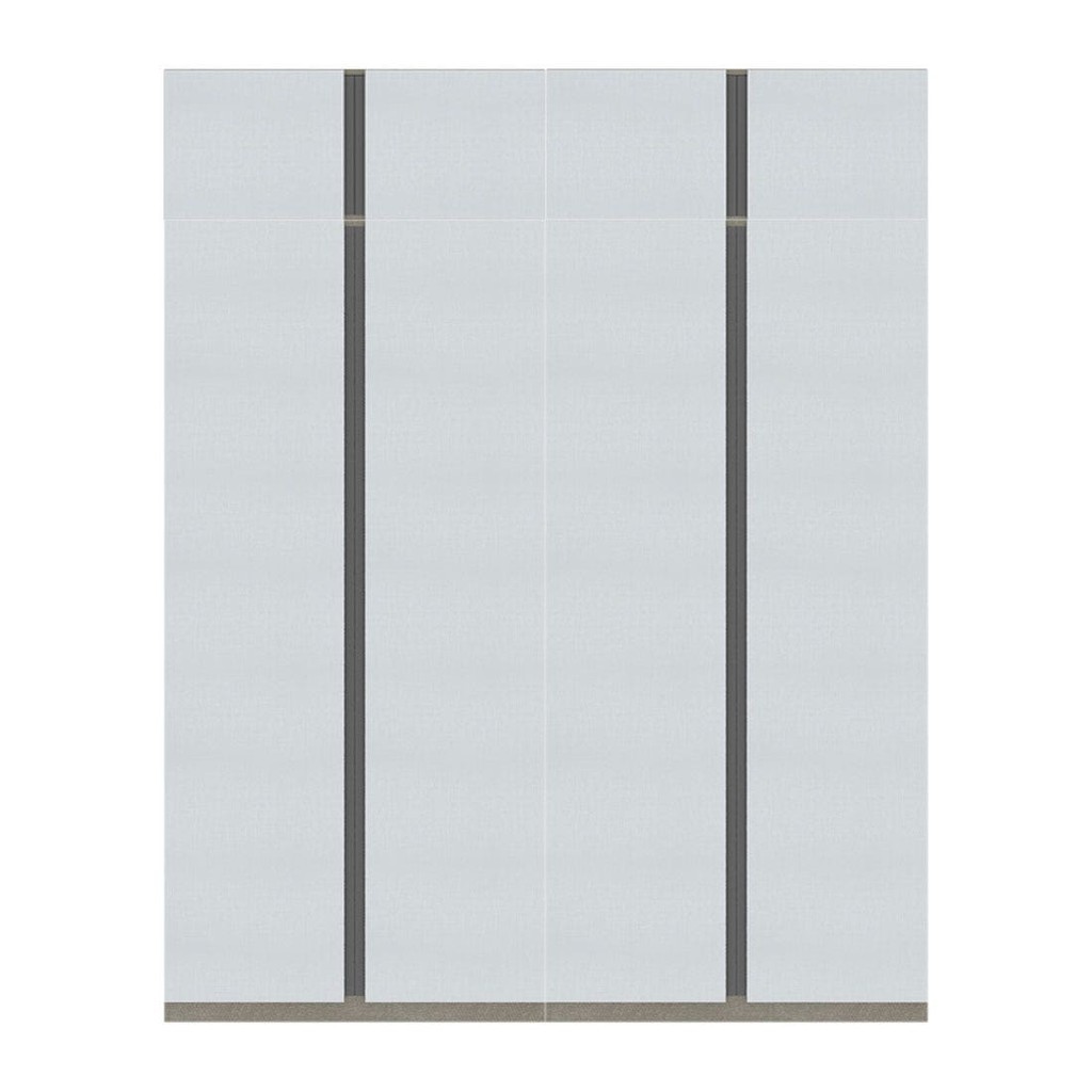 SB Design Square ตู้เสื้อผ้าขนาด 200 ซม. รุ่น Blox Fit in สีขาวลายผ้า  แบรนด์ KONCEPT FURNITURE