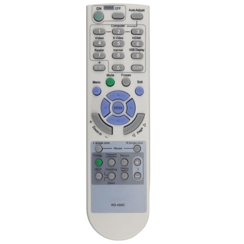 ใหม่ RD-450C สําหรับ NEC โปรเจคเตอร์รีโมทคอนโทรล M300WS M350XS RD-443E NP110 NP115