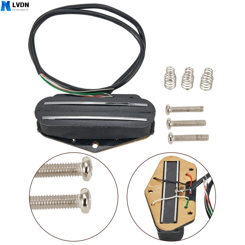 กีตาร์ไฟฟ้า Dual Rail สไตล์สะพาน Pickup Pick-up สําหรับ Telecaster Tele อุปกรณ์เสริมคุณภาพสูง