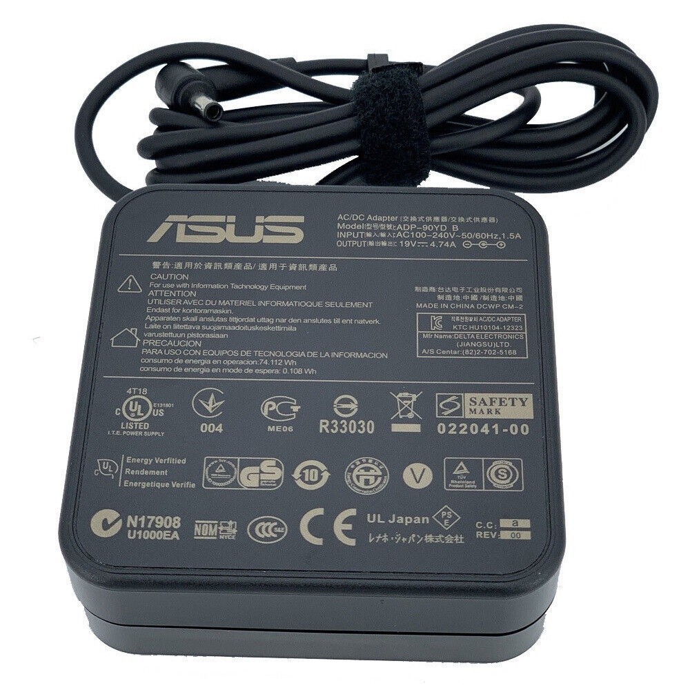 90W Asus 19V 4.74A แล็ปท็อปเครื่องชาร์จอะแดปเตอร์ AC 4.5*3.0 มม.สําหรับ Zen AiO M5401WU X1603Z M3400