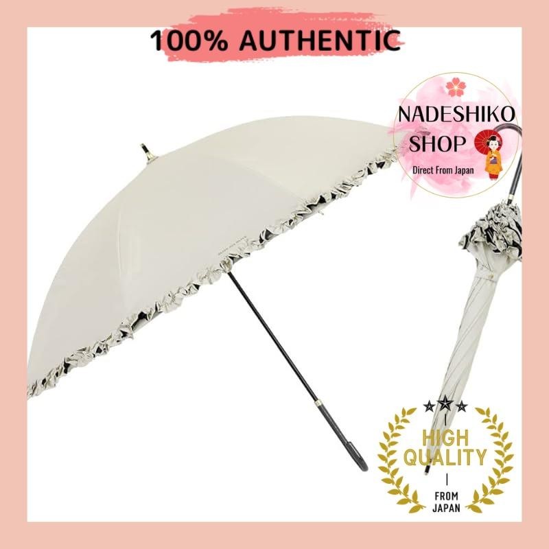 【Direct from Japan】Ogawa umbrella OLIVE des OLIVE Ladies Frill White Umbrella for Sunny and Rainy Da