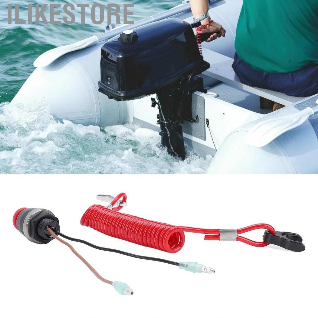 Ilikestore นอกความปลอดภัยสวิทช์หยุด Lanyard ยาวนานใช้ 3A3068300 สำหรับ Tohatsu 8 ถึง 115HP กล่องควบคุม