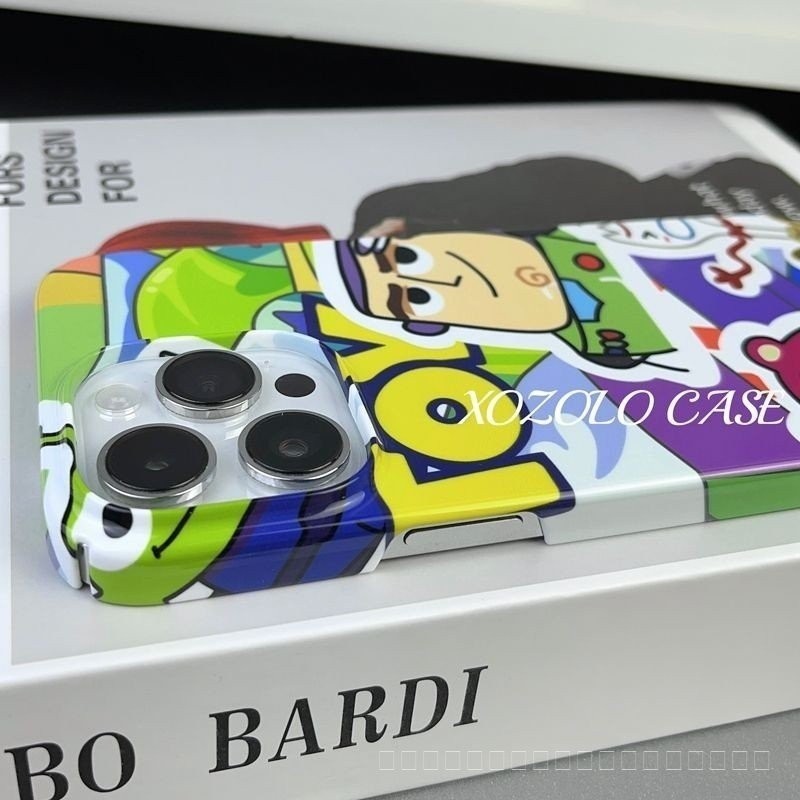 Toy Story สติกเกอร์ Buzz Lightyear สตรอเบอร์รี่หมีเคส iPhone เหมาะสําหรับ iPhone 15 14 Pro Max กันกระแทก 15 Plus XR 8 Plus เคสซิลิโคน 7 Plus XS Max กันกระแทก 12 13 Pro Max 11 T4PF