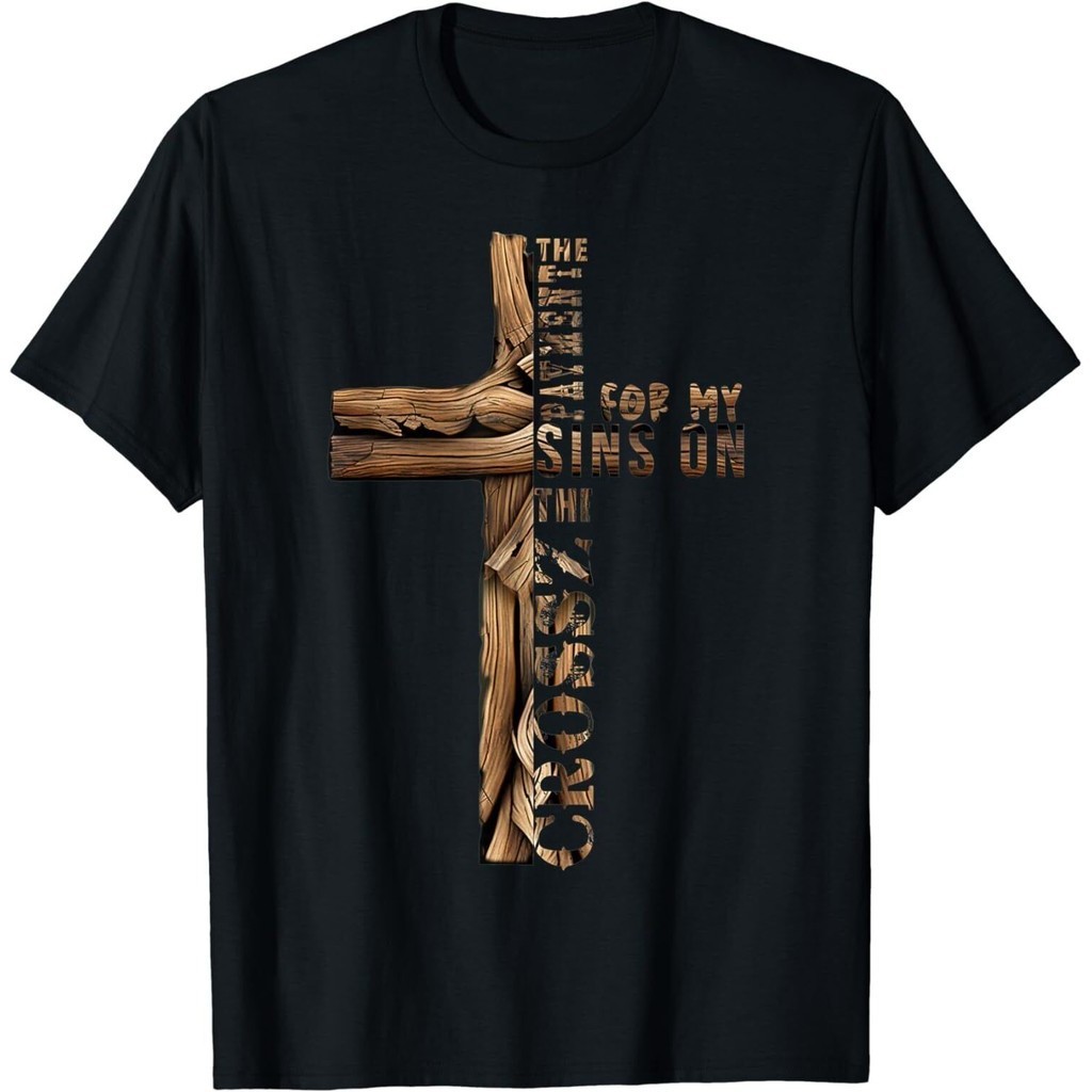 ใหม่ John 3:16 Christian Cross Bible Idea เสื้อยืดสําหรับ Man