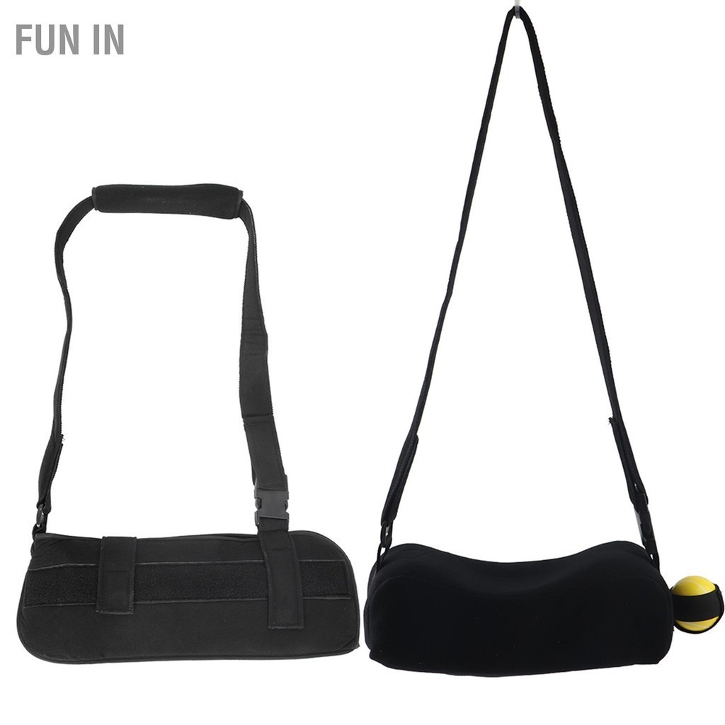 Fun IN Shoulder Abduction Sling Support Strap Immobilizer Brace for Arm Injury Black