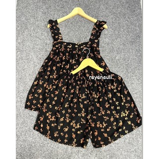 Setelan Pendek Tanktop Vira Rayon Jumbo