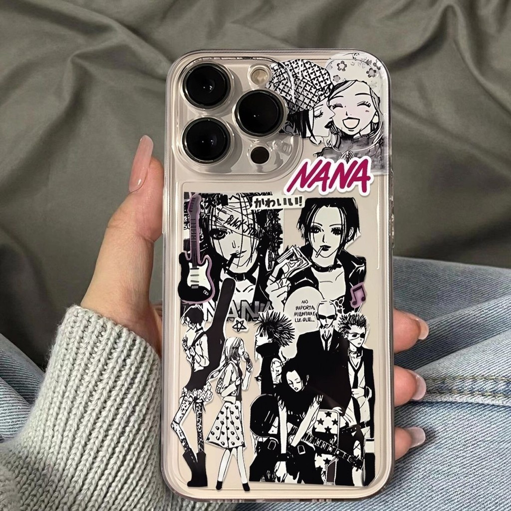 Simple Unique Nana Ozakiใช้งานร่วมกับApple iphone14Pro/15 Pro Max/13/12/11 รวมทุกอย่างเคสโทรศัพท์โปร่งใส 13ProMax/7/8Plus Shock-resistant Soft Case xr/XS/Xsmaxผู้ชายสไตล์ใหม่เคสโทรศัพท์