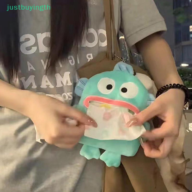 [JBTH] การ์ตูน Sanrio Periphery น่ารัก Hangyodon ตุ๊กตาผ้ากํามะหยี่น่าเกลียดปลากล่องกระดาษทิชชูพวงกุญแจจี้ตุ๊กตาของเล่นกระเป๋าเป้สะพายหลังเครื่องประดับของขวัญ [JB]