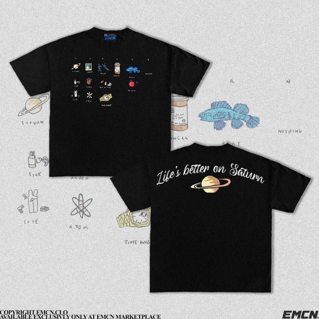 👕👕SZA shirt ใหม่ [100% Cotton] Emcn Oversized Tee Sza Saturn SIZE:S-5XLUnisex