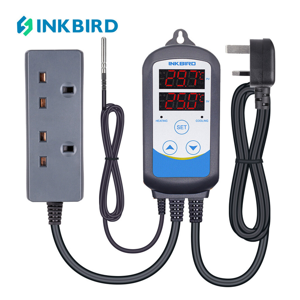 Inkbird ITC-310T-B Prewired Digital 12 ช่วงเวลาอุณหภูมิ Controller Thermostats ความร้อน Cooling Time