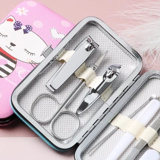 พร้อมส่ง!!ชุดอุปกรณ์ตัดเล็บ ชุดแต่งเล็บ ชุดตัดแต่งเล็บ ชุดตัดเล็บ7ชิ้น ตัดเล็บ ตะไบเล็บ ตัดขนจมูก แคะหู