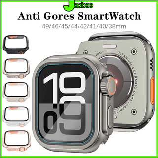 ฝาครอบกระจกนิรภัยสำหรับกรณีนาฬิกา for Apple Watch SE 3 2 iwatch Series 11 10 9 8 7 46 45 44 42 41มม.