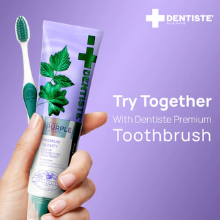 Dentiste’ Anti-Bacteria & Instant Whitening Set ขนแปรงนุ่ม ลดแบคทีเรีย เคลือบฟันขาว ป้องกันฟันผุ ยาสีฟันม่วง Purple