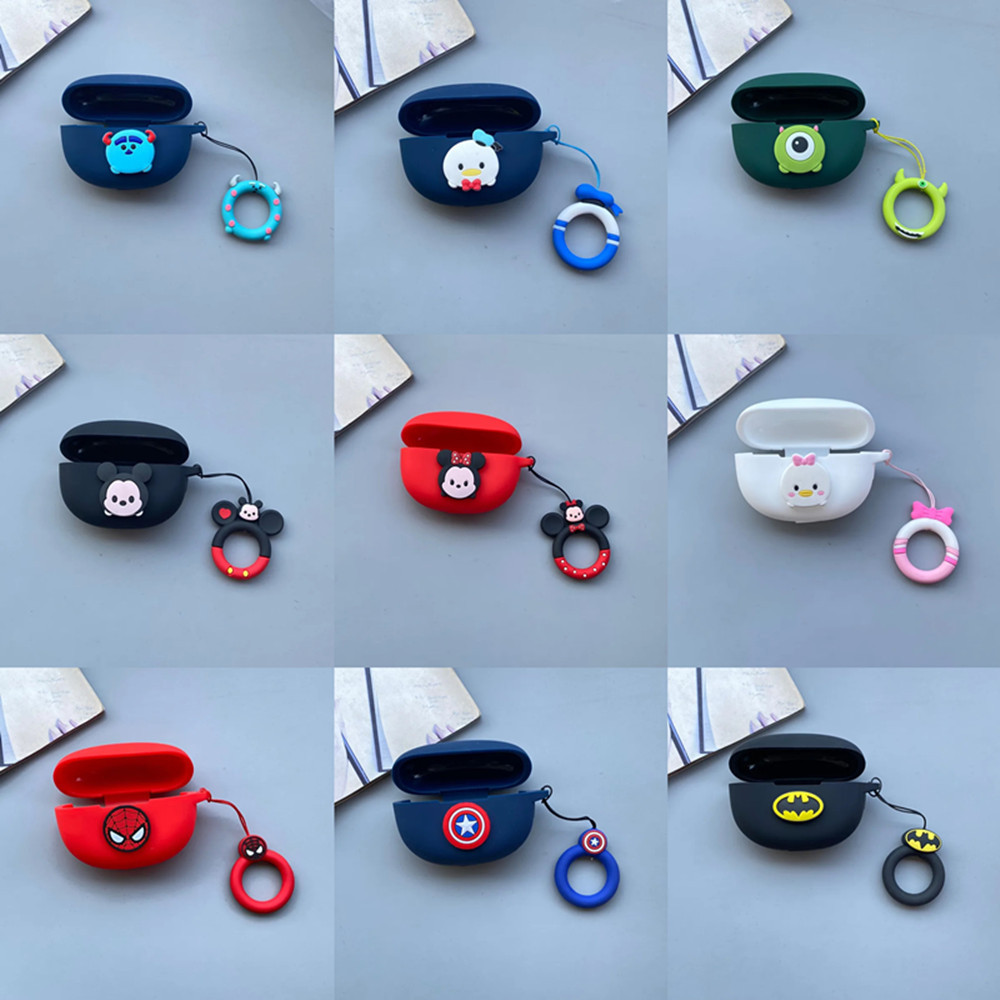 สําหรับrealme Buds T310 เคสหูฟังไร้สายบลูทูธหูฟังแขนป้องกันซิลิโคนเคสนุ่มสําหรับRealme Buds T300