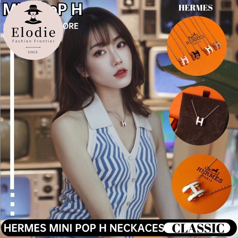 Hermès POP H Necklaces & Mini POP H Necklaces Gold/ Rose Gold สร้อยคอเฮอร์มีส มีหลายสีให้เลือก