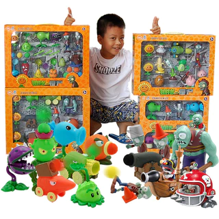 ชุดของเล่น Plants vs. Zombies ขนาดใหญ่ ชุดของขวัญกล่องใหญ่ ของขวัญสำหรับเด็กผู้ชาย ฟิกเกอร์ตุ๊กตา