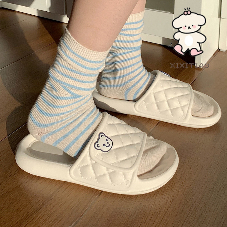 Xixitiao รองเท้าแตะ EVA กันลื่น ประดับเพชร แฟชั่นฤดูร้อน สําหรับเด็กผู้ชาย และผู้หญิง