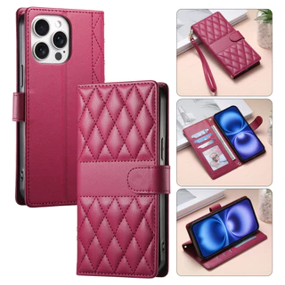 เคสฝาพับ เคสเปิดปิด Case for Samsung Galaxy A37 A57 A27 A06 A07 A17 A16 A26 A36 A56 A05 A05s A15 A25 A35 A55 A34 A54 5G เคสโทรศัพท์หนังฝาพับพร้อมช่องใส่บัตรสําหรับ Faux PU Leather Flip Cover Wallet With Card Slots Hand Strap ซองมือถือ DF13