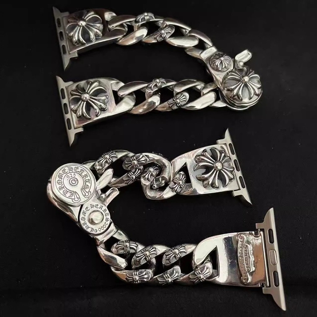 Ch Strap/1: 1 U Nisex Cross Print Lobster Clasp Strap/เหมาะสําหรับ Apple