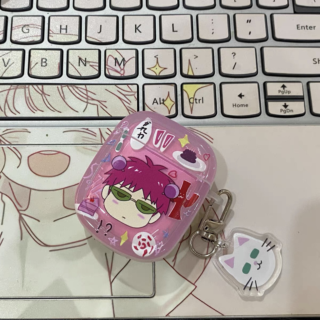 2D Anime เคสป้องกัน AirPods Pro 2nd Generation เคสหูฟัง Apple 1/3/5 เคสหูฟังไร้สาย Bluetooth รุ่นที่ 5 สินค้าเฉพาะ