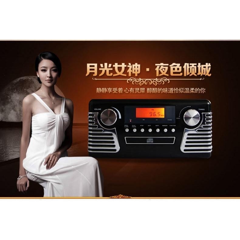 Leetac L501แผ่นเสียงแผ่นเสียงเครื่องเล่นแผ่นเสียงไวนิลโบราณเครื่องเล่นแผ่นเสียงวิทยุย้อนยุคโบราณ