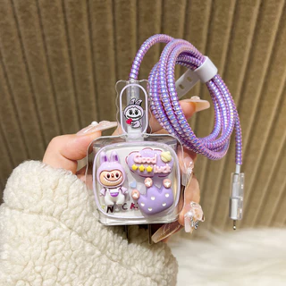 เคสเปลี่ยนได้ For iPhone 18/20w 11 13 16 Pro Max 14 15 12 ปลอกหุ้มสายชาร์จการ์ตูนป้องกัน