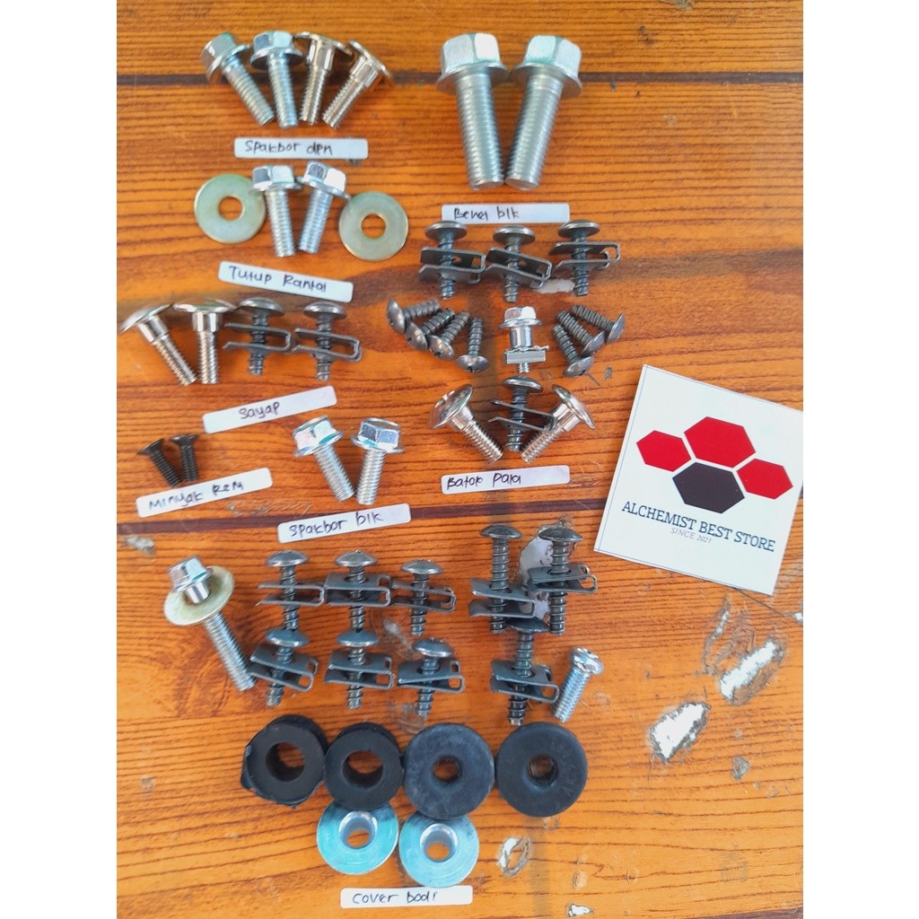 Satria FU 150 Fullset Bolts / Suzuki Satria Fu 150 Fullbody Bolts / Suzuki Satria Fu 150 Fullset Ful