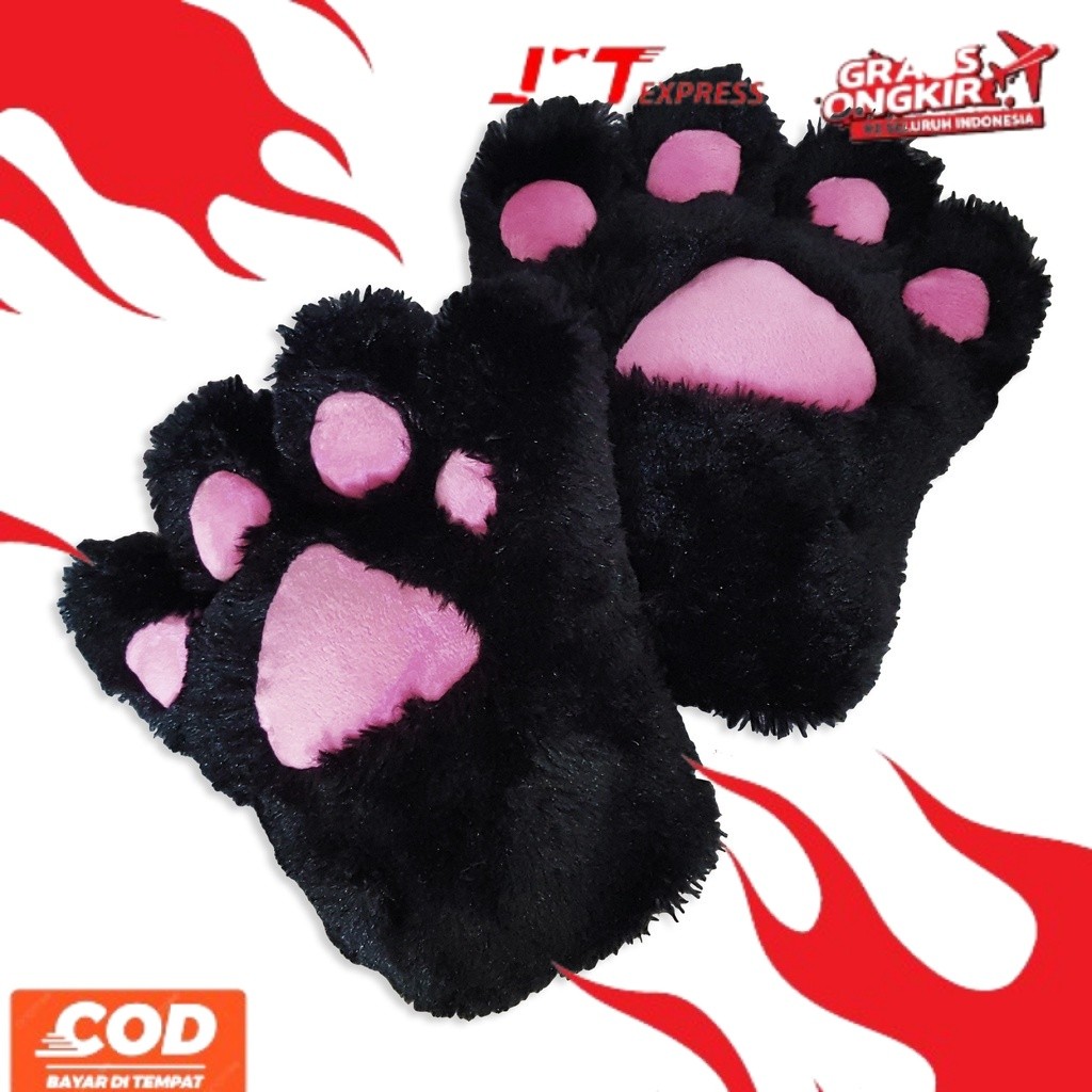 KECEEabis PPW ถุงมือตีน ถุงมือ nekomimi คอสเพลย์แมว eko c ecos ถุงมือ