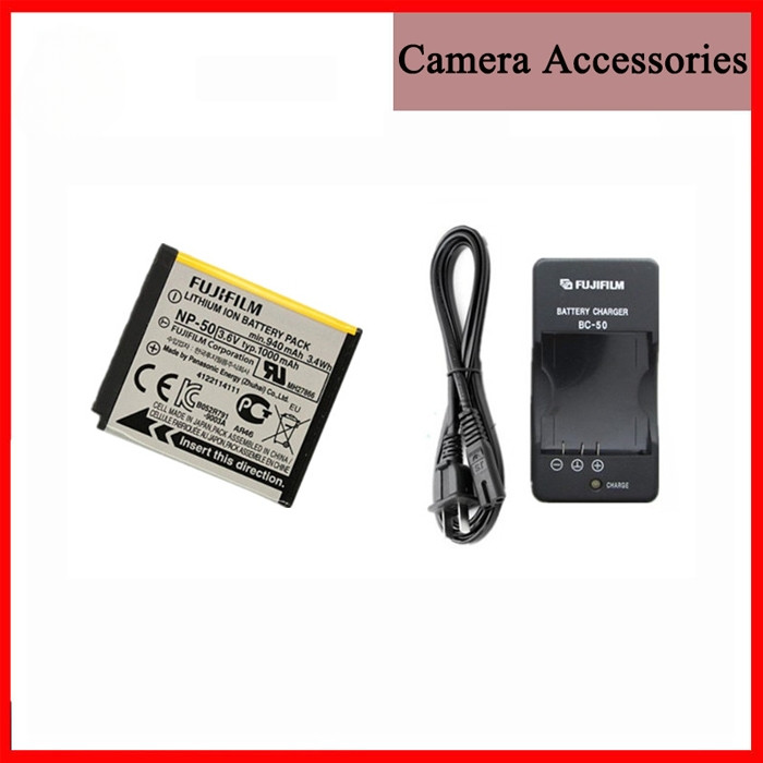 อุปกรณ์เสริมกล้องดิจิตอล Fujifilm F200 F605 XF1 XP100 XP150 XP200 กล้องดิจิตอล NP-50 แบตเตอรี่ + เคร