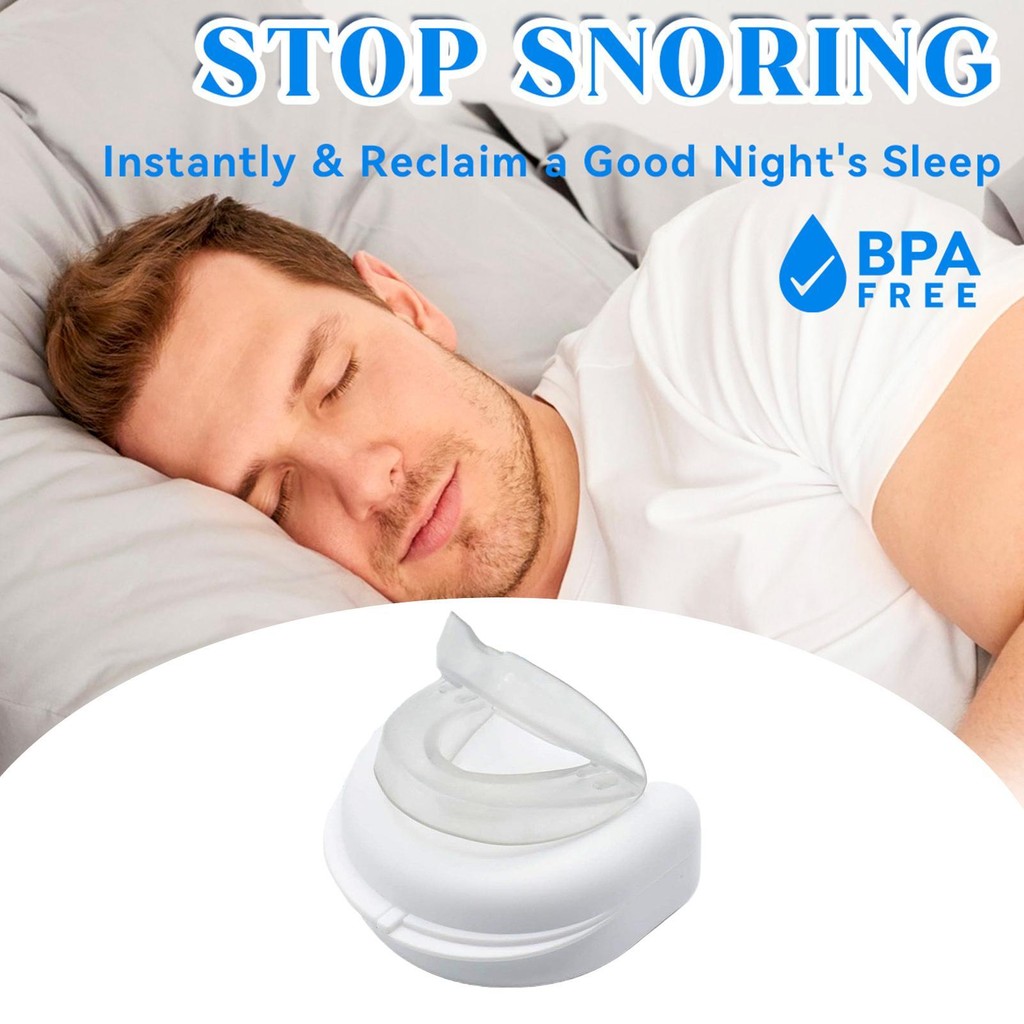 Snoring Mouthpiece สําหรับผู้ชาย Anti-Snoring Snore Mouthpiece ปรับปาก Guard Jaw Clenching Snore Gua