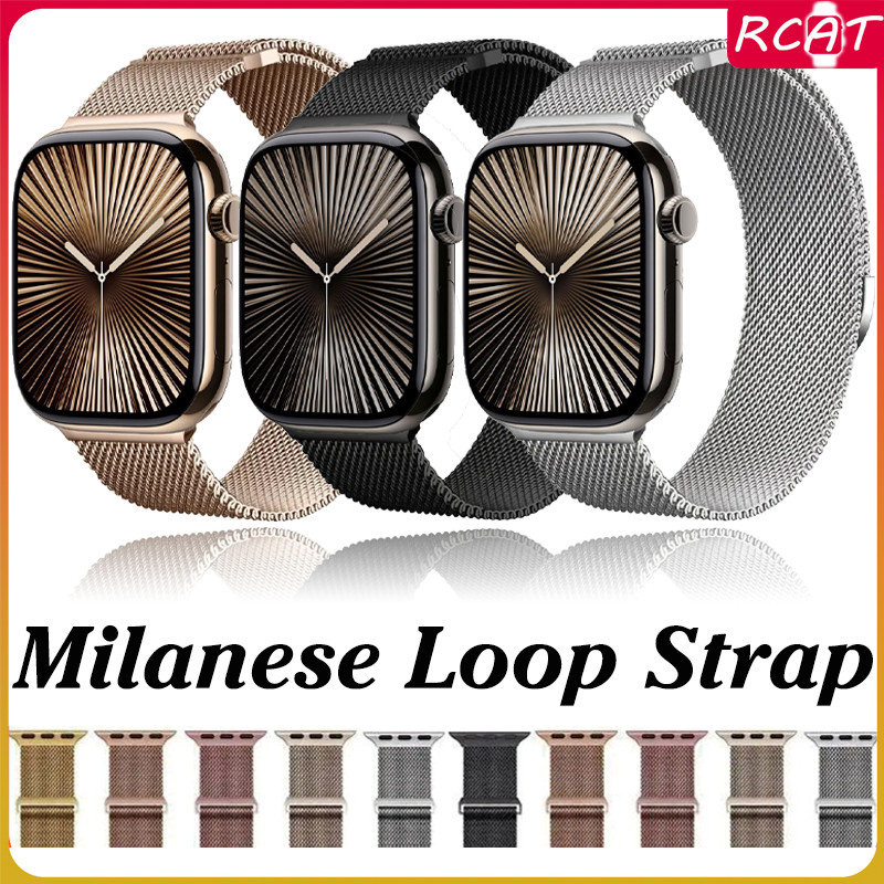 สายรัดสแตนเลส Milanese for IWatch Apple Watch Ultra 3 2 49 มม Series 11 10 9 8 7 46 มม 42 มม 41 มม 38 มม 40 มม 45 มม