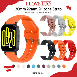 สายยาง 20 มม. 22 มม. for Redmi Watch 5 Active / 5 Lite / Samsung FE 7 6 /Garmin / Huawei GT/Amazfit Bip 6