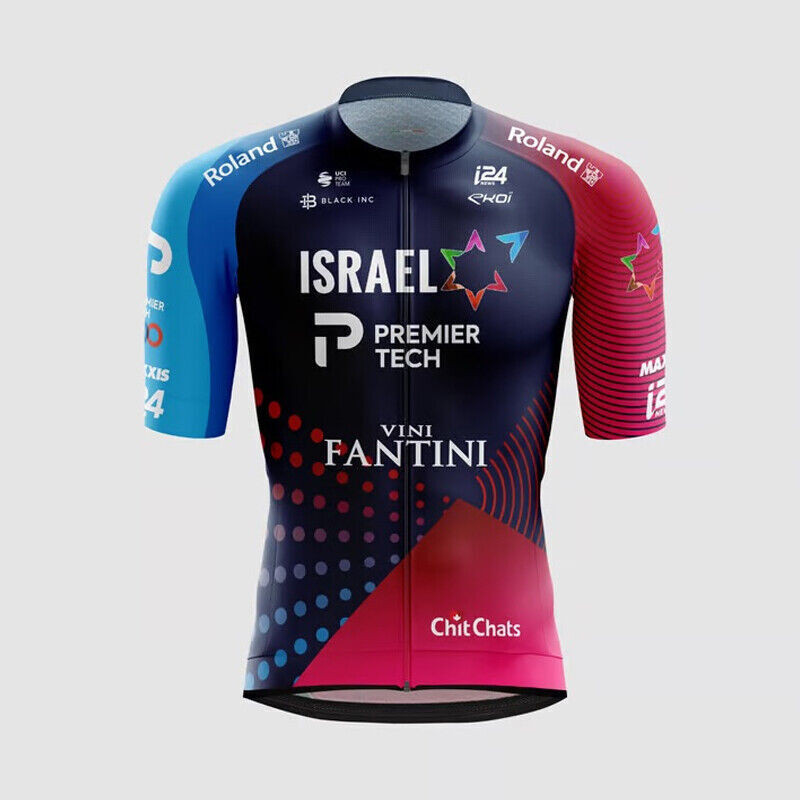 ISRAEL Mens Cycling team Short Sleeve Jersey Bib shorts Cycling Clothing Autumn Road Bike Shirt