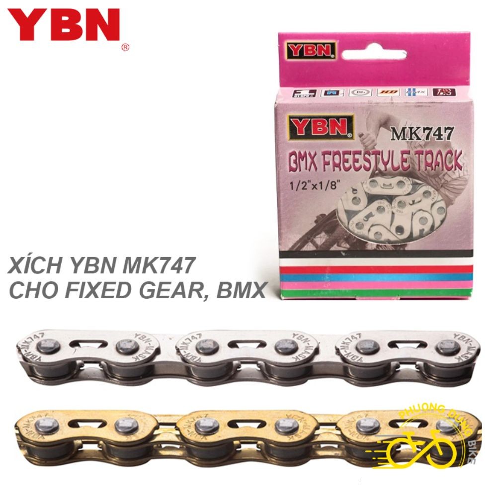 โซ่ YBN MK747 - โซ่ 1 ขั้นตอนสําหรับจักรยาน Fixed Gear / BMX