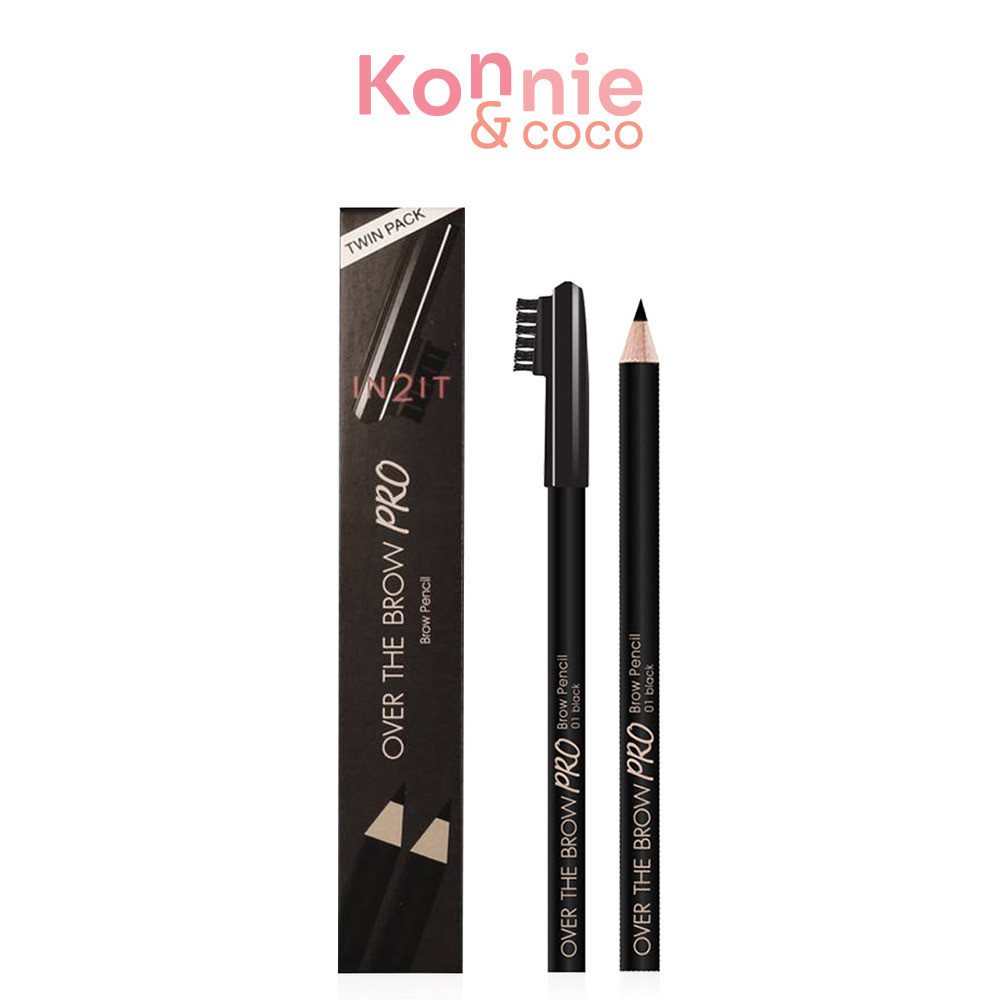 In2It Over The Brow Pro Brow Pencil [1.14g x 2pcs] อินทูอิท ดินสอเขียนคิ้วสูตรกันน้ำ.
