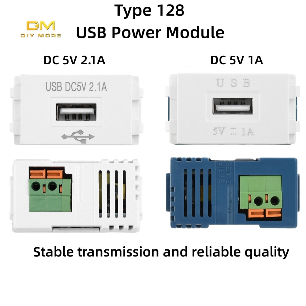 Diymore 128 โมดูลไฟ USB 220V ซ็อกเก็ต 5V 2.1A 1A โทรศัพท์มือถือโมดูลชาร์จอะแดปเตอร์สวิตช์