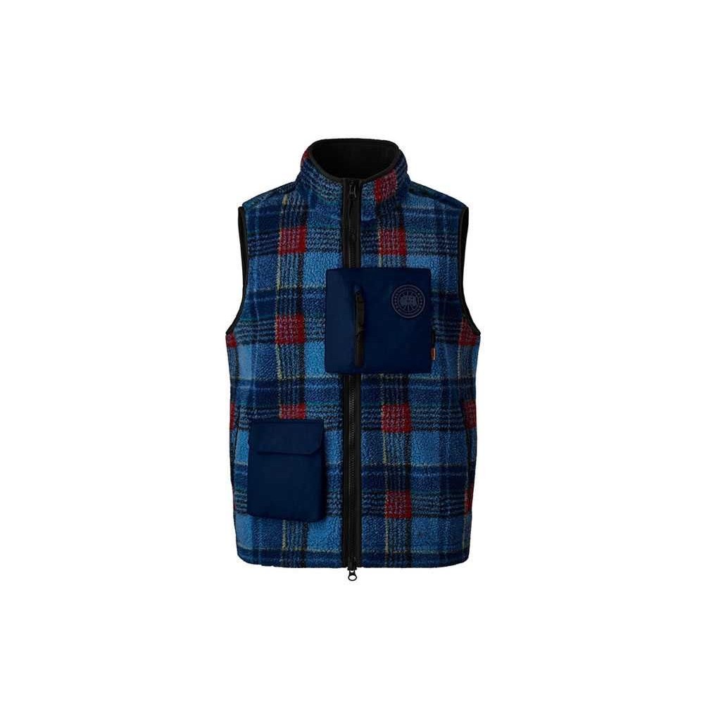 UNION x CANADA GOOSE NBA Legion Fleece Vest Legacy Tartan Blue Unused