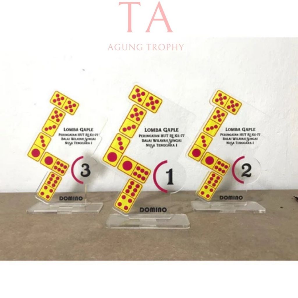 อะคริลิค Domino Cup Domino Plaque